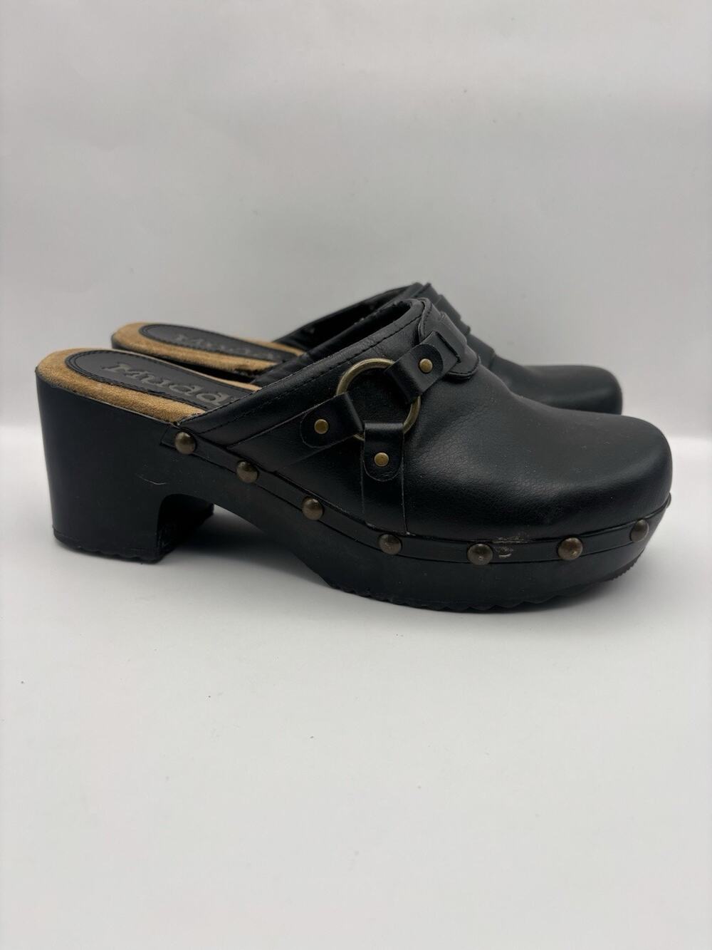 Mudd Y2K Chunky Black Platform Clogs Women Size 8